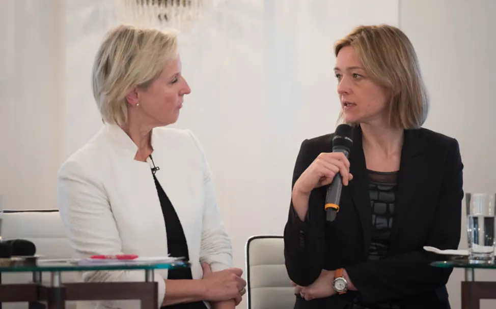 UNICEF-Mitarbeiterin Freya von Groote | © Bundesregierung/Steffen Kugler UNICEF-Mitarbeiterin Freya von Groote