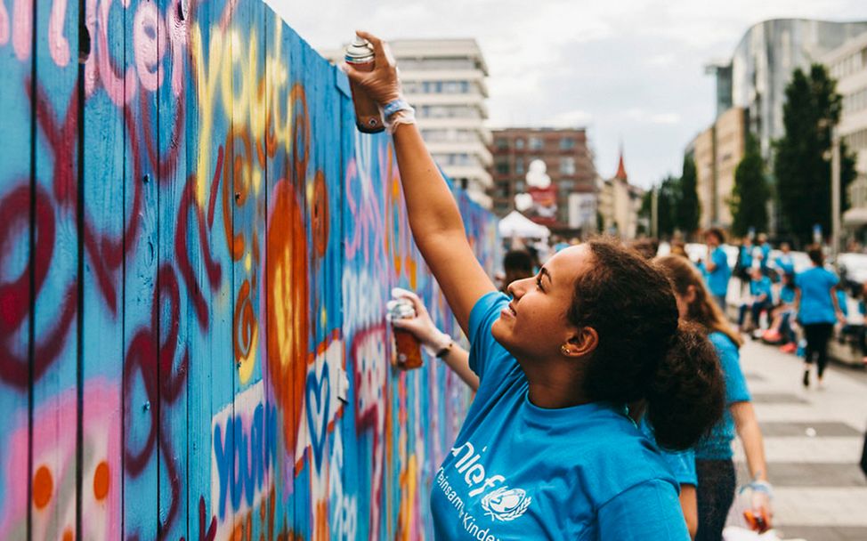 #sprayforpeace beim UNICEF Youth Festival in Nürnberg