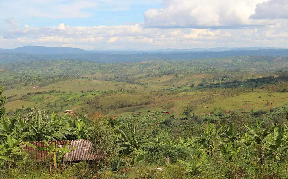 Landschaft in Burundi Burundi Ackerbau Landschaft