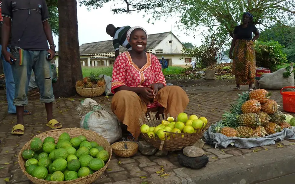 Markt am Straßenrand Burundi Markt