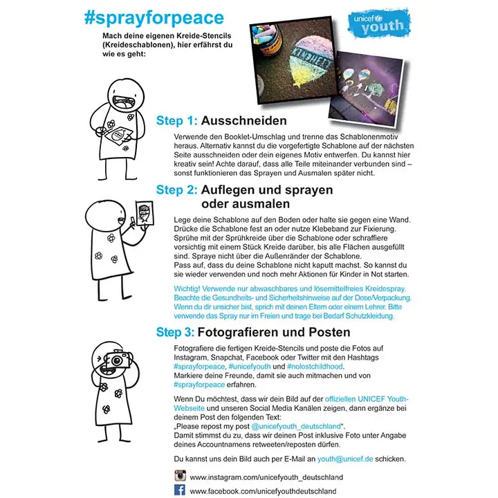 Aktion #sprayforpeace Vorschau Aktion #sprayforpeace Vorschau