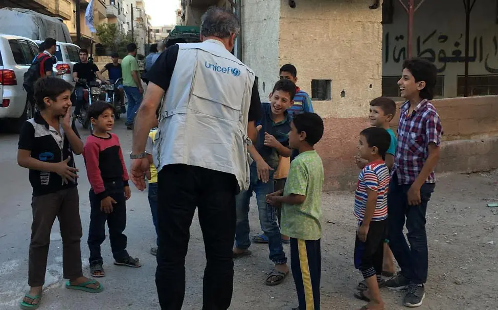 Vergangene Nacht erreichten Hilfskonvois mehrere belagerte Städte. ©UNICEF/2016/Nagra Vergangene Nacht erreichten Hilfskonvois der Vereinten Nationen auch die belagerten Städte Madaja, Sabdani, Fua und Kefraja.