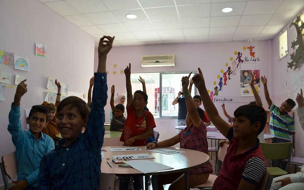 Projektreise Jordanien: Schüler der Jungsklasse im Makani-Zentrum 