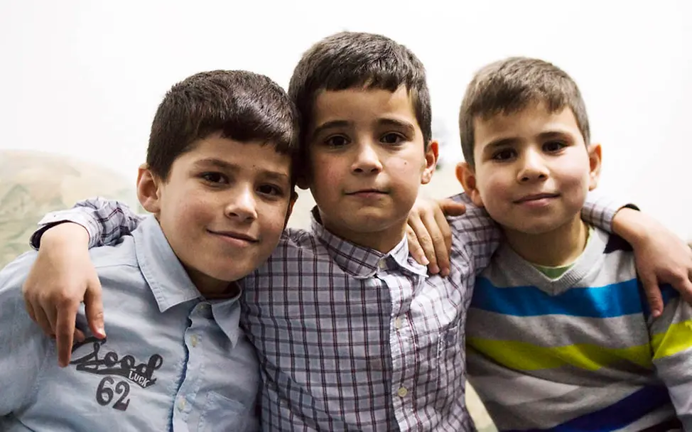 Abdelhamid, Anas und Mahmoud aus Syrien | © UNICEF/Annette Etges Abdelhamid, Anas und Mahmoud: Junge Flüchtlinge aus Syrien