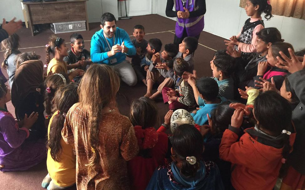 UNICEF im Irak: Besuch einer Schule für Flüchtlingskinder