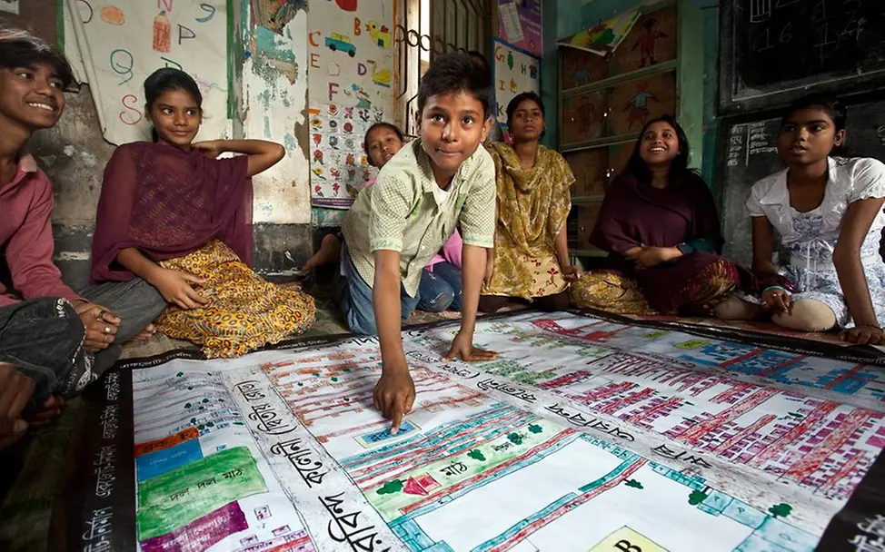 Aufwachsen in Städten Indien Community Mapping