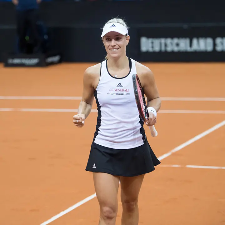 Angelique Kerber beim Porsche Cup in Stuttgart | © Paul Zimmer UNICEF-Patin: Angelique Kerber beim Jubeln
