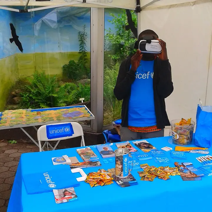 UNICEF Gruppe Bochum bei dem Familientag im Tierpark Bohcum 2017 © UNICEF Bochum