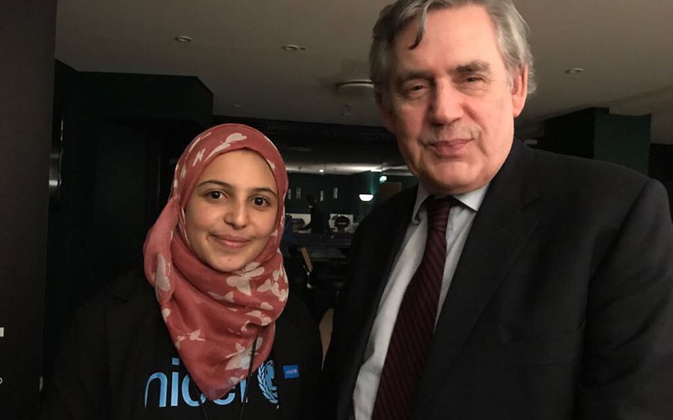 G20: Muzoon mit Gordon Brown