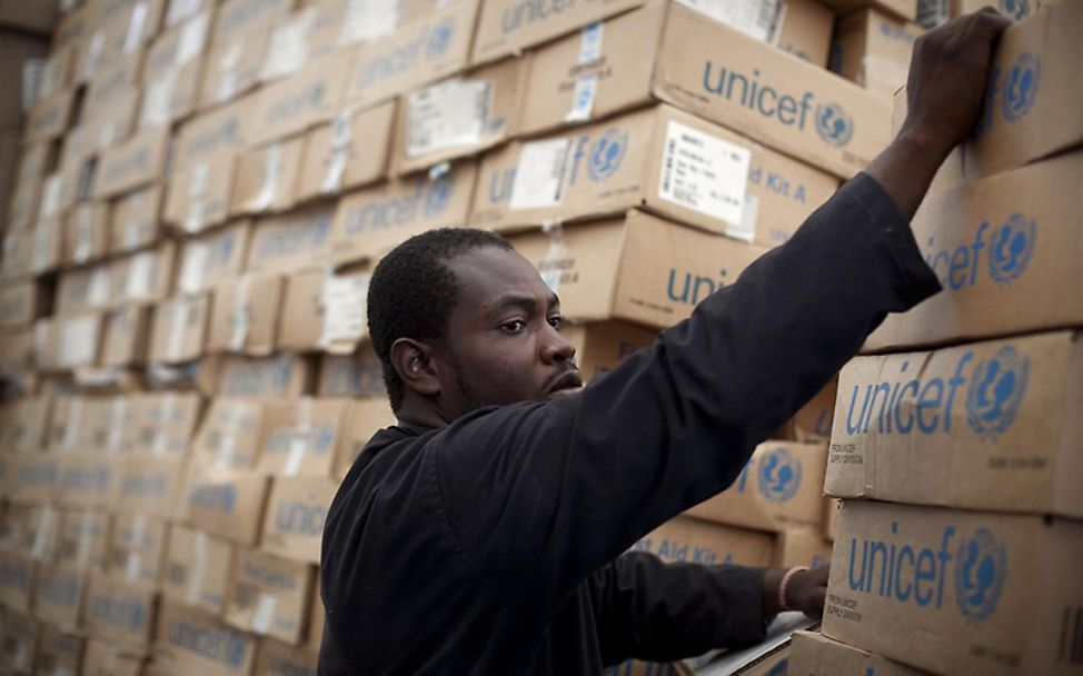 Hurrikan Irma: UNICEF-Hilfsgüter für die Nothilfe in Haiti