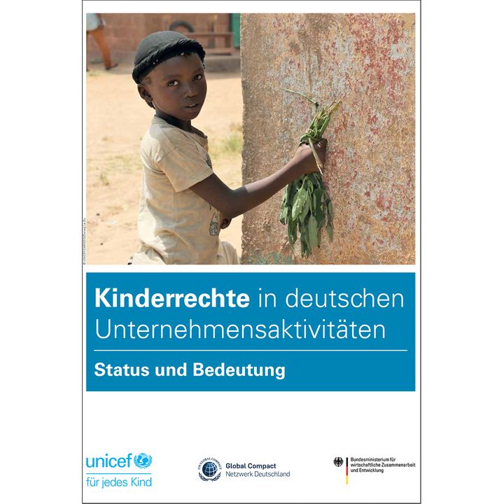 Cover zu Studie Kinderrechte in deutschen Unternehmensaktivitäten – Status und Bedeutung