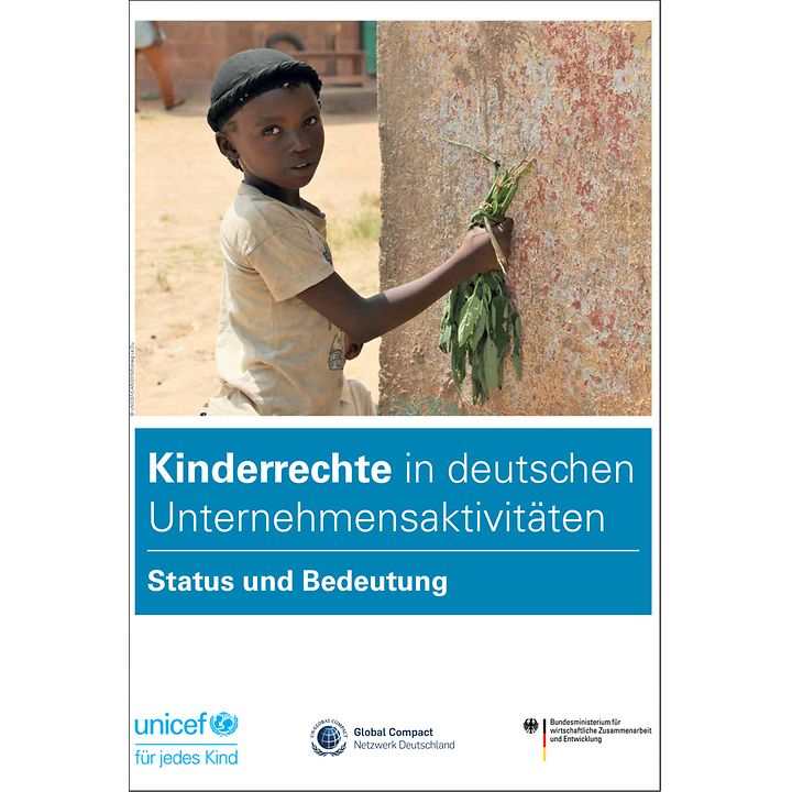 Cover zu Studie Kinderrechte in deutschen Unternehmensaktivitäten – Status und Bedeutung