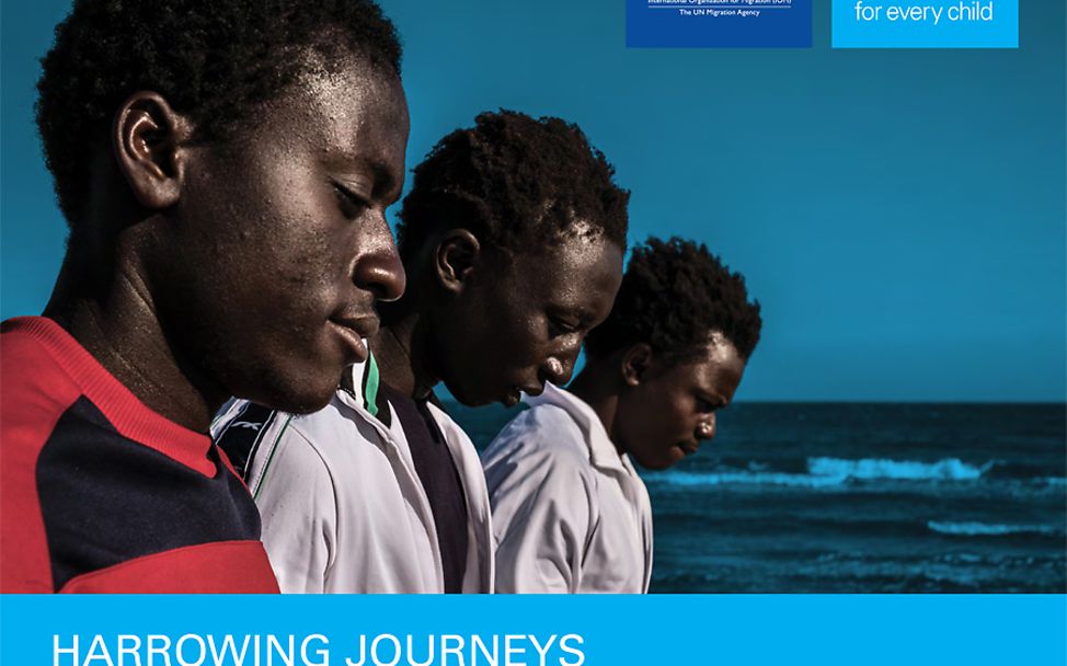 Cover UNICEF-Report "Harrowing Jouneys"