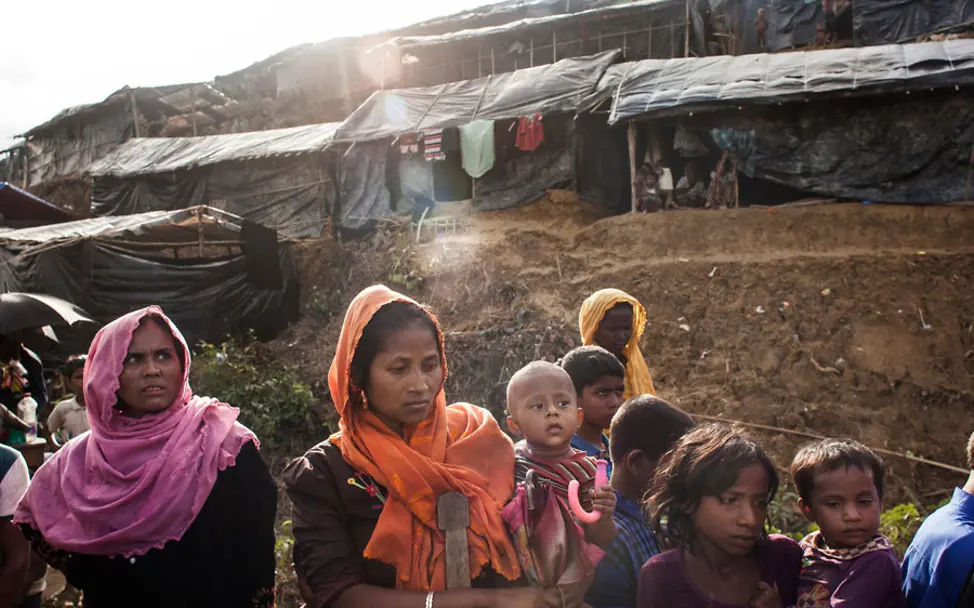 Rohingya-Flüchtlinge im Kutupalong Nothilfe-Camp | © UNICEF/Brown Rohingya-Flüchtlinge im Kutupalong Nothilfe-Camp