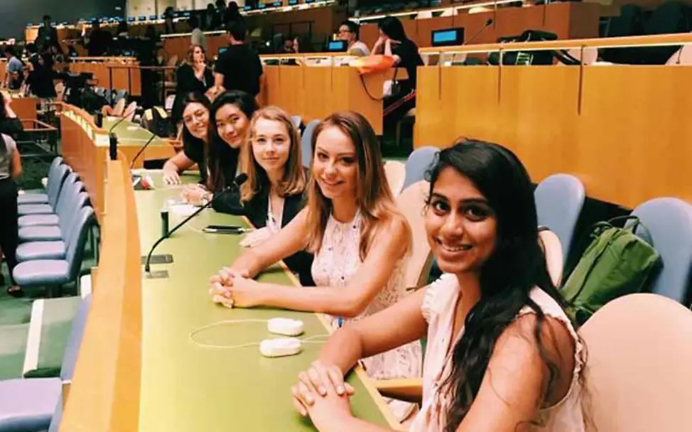 Wählerisch: Marlene bei der Youth Assembly in New York