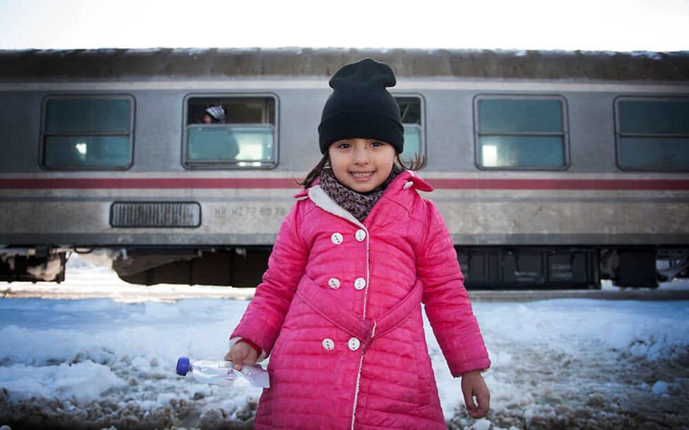 Flucht und Migration: Lara (5) aus Damaskus ist im Winter aus ihrer Heimat geflohen