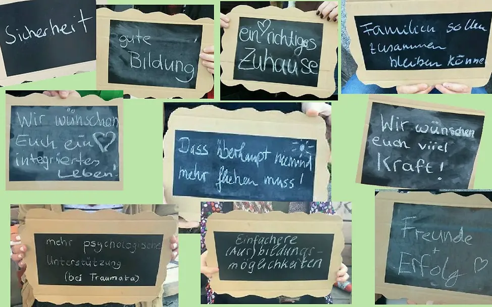 Wünsche für Flüchtlinge © ANGELL Wünsche für Flüchtlinge © ANGELL