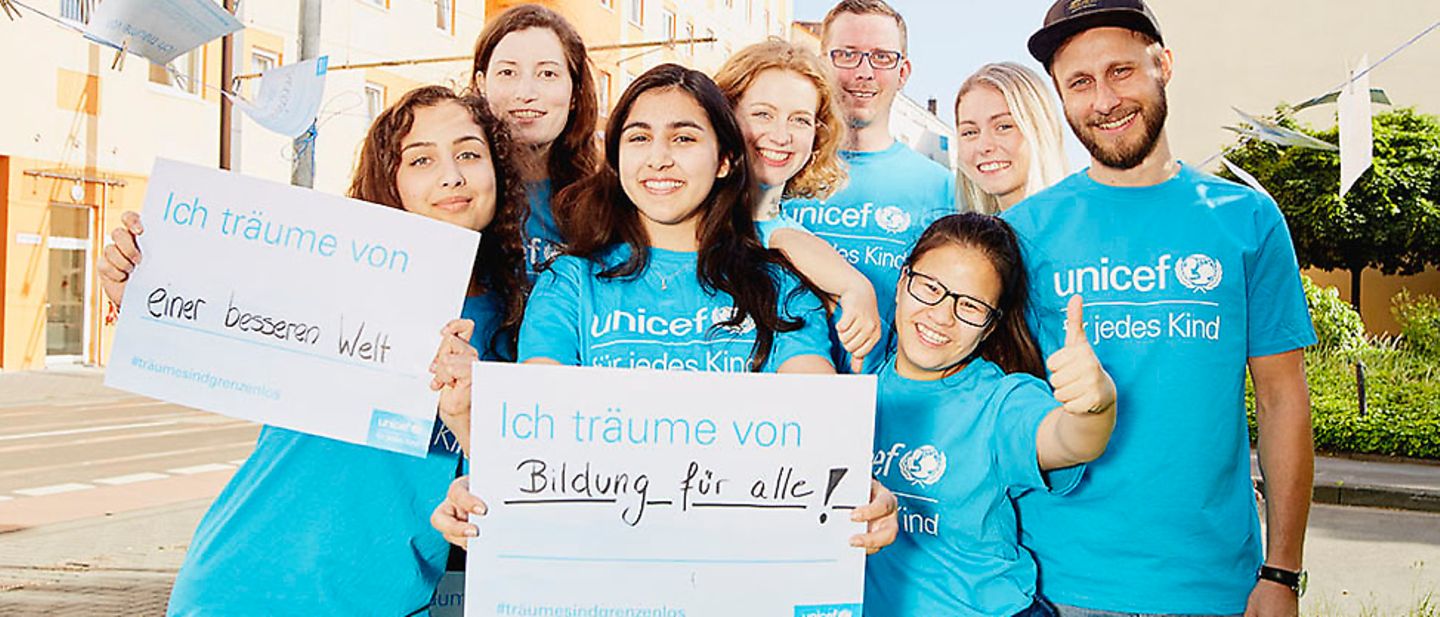 UNICEF Youth-Aktion #träumesindgrenzenlos