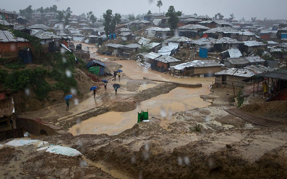 Rohingya in Bangladesch: Das Balukhali-Camp an der Grenze zu Myanmar