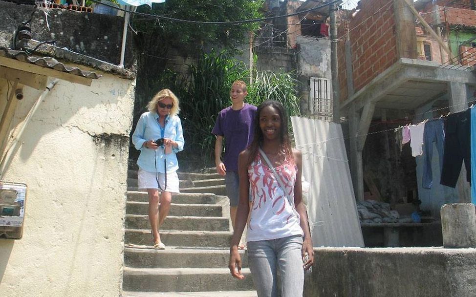 Sabine Christiansen in Rio de Janeiro © UNICEF Brasilien