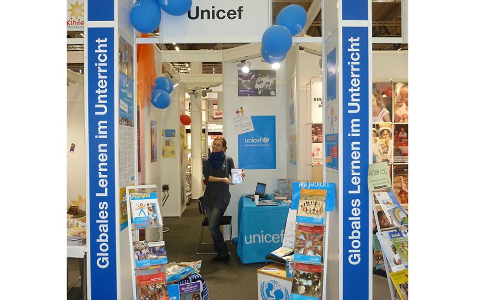 didacta 2019: UNICEF-Stand zum "Globales Lernen im Unterricht"