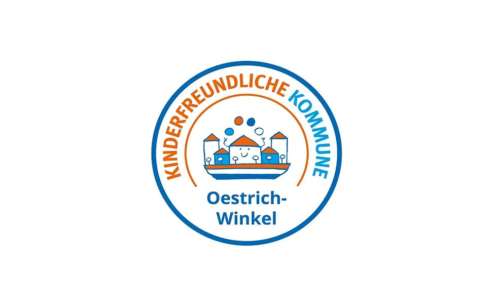 Das Logo Kinderfreundliche Kommune Oestrich-Winkel Logo Kinderfreundliche Kommune Oestrich-Winkel
