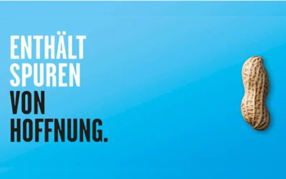 UNICEF Erdnuss: Enthält Spuren von Hoffnung UNICEF Erdnuss: Enthält Spuren von Hoffnung