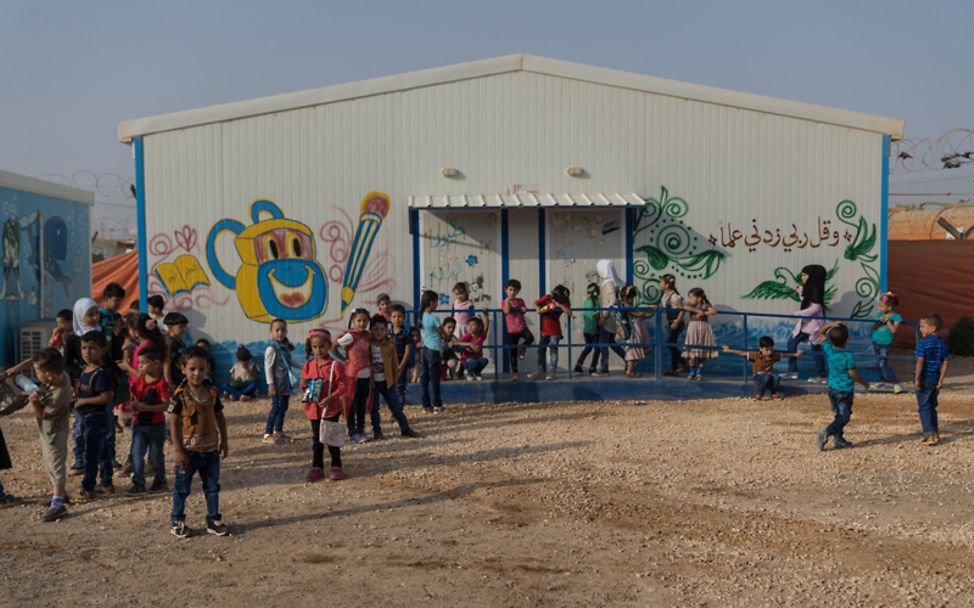 Zaatari in Jordanien: Der Kindergarten von außen