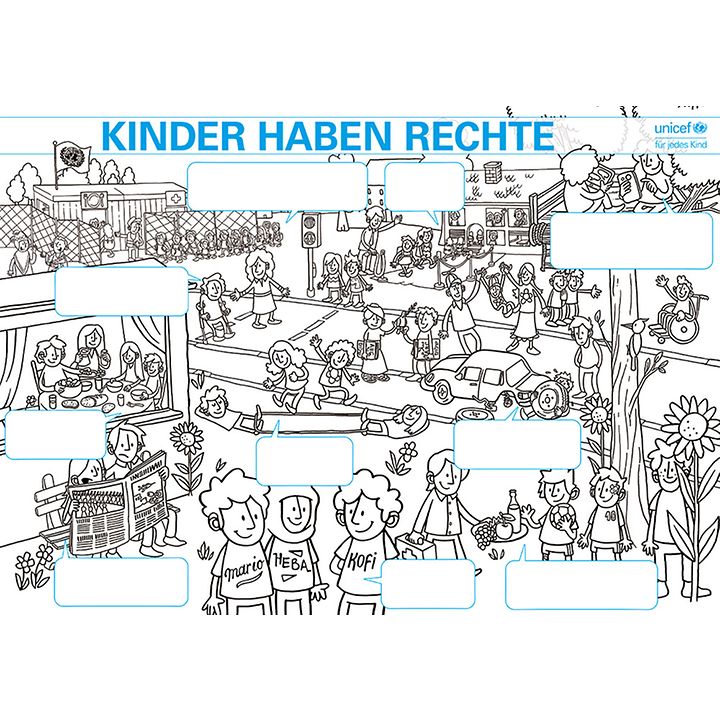 Ausmalbild_Kinderrechte-Poster-ohneText_2019_A4_sw