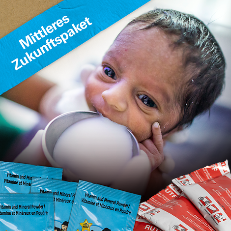 Spenden Sie Zukunft mit dem mittleren Zukunftspaket