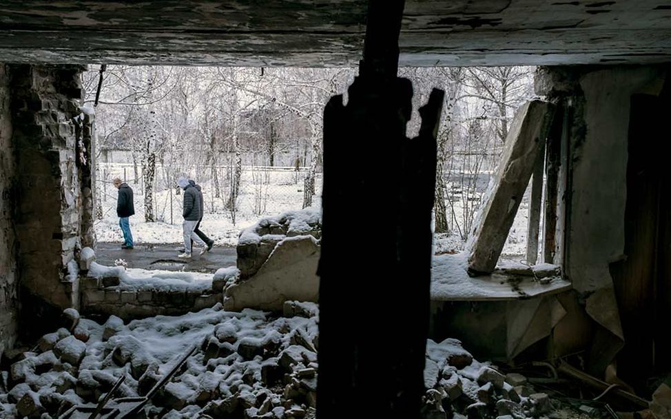 Viele Zivilisten leben in der aktiven Kampfzone. 