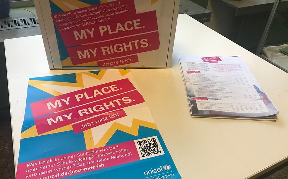 Die UNICEF-Umfrage "My place, my rights" © UNICEF-AG Berlin