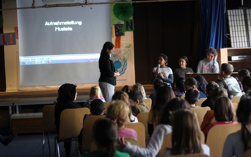 Die Schule an der Bäke beim Kinderrechte-Filmfestival © UNICEF-AG Berlin