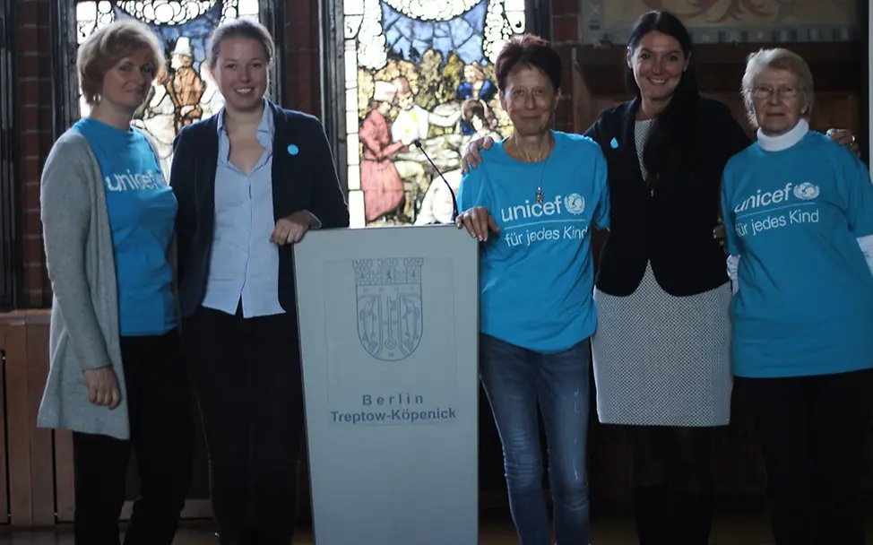 Das UNICEF-Team © UNICEF-AG Berlin