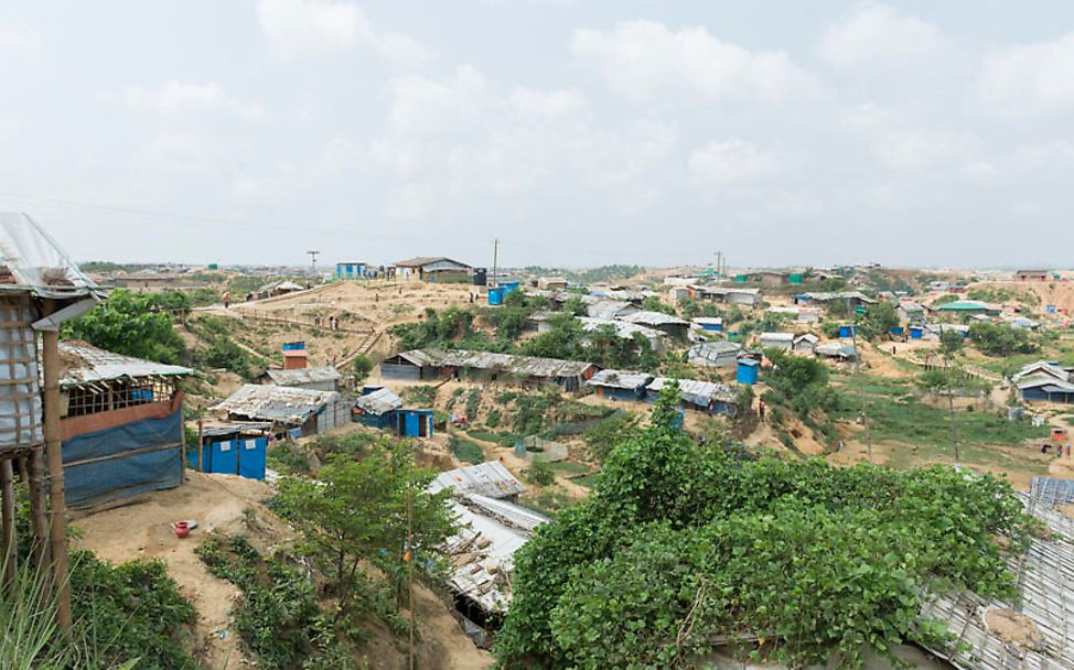 Das Flüchtlingslager Cox Bazar in Bangladesch | © UNICEF/UNI255740/Chak