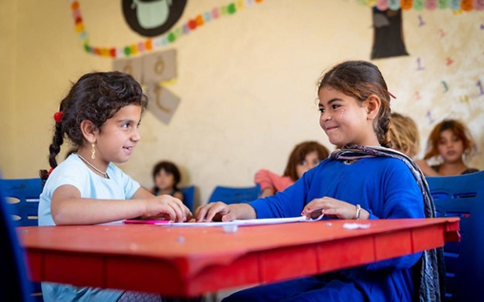 UNICEF-Projekt in Jordanien zum Schutz von Kindern vor Gewalt.