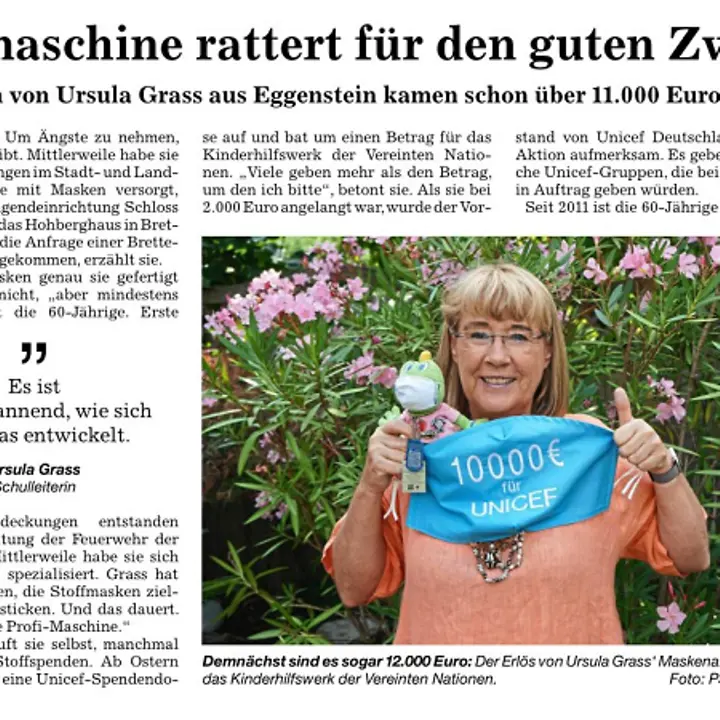 BNN_Artikel_Nähmaschine rattert für Unicef Neuer Inhalt (2)