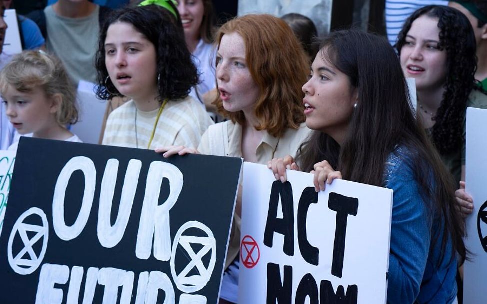 Neue Entwicklungsziele: Kinder demonstrieren gegen den Klimawandel.