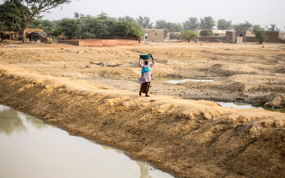 Blick auf eine Landschaft in Mali