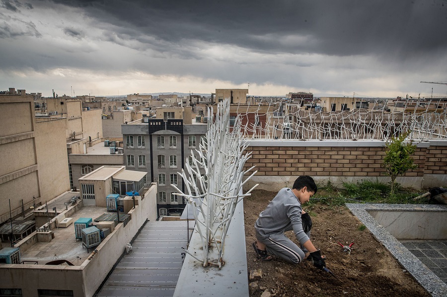 Iran: Corona – a piece of freedom on the rooftop | © Erfan Kouchari, Iran (Tasnim News Agency)