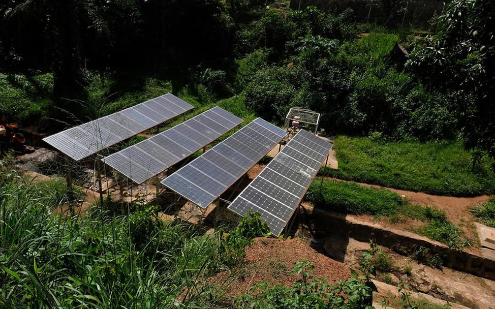 Südsudan: Eine solarbetriebene Wasserpumpe.