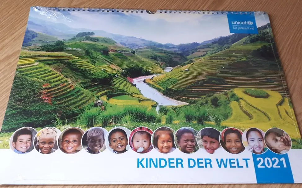 UNICEF Wand-Kalender mit dem Titel Kinder der Welt 2021 UNICEF Wand-Kalender mit dem Titel Kinder der Welt 2021