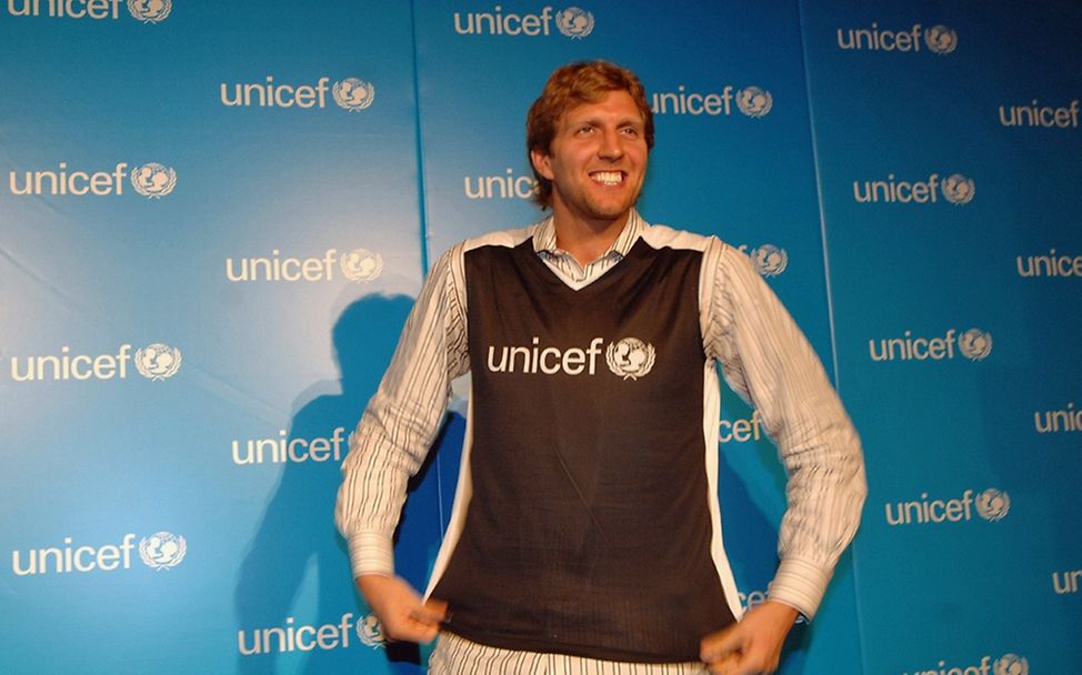 Dirk Nowitzki freut sich auf seine Tätigkeit im 'Team UNICEF'. 