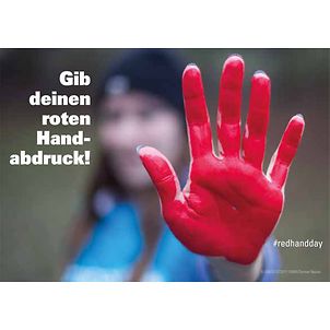 Postkarten Red Hand Day Vorschau