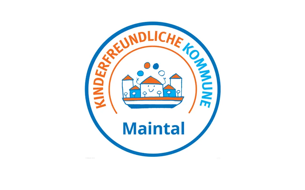 Kinderfreundliche Kommune Siegel Maintal Logo Kinderfreundliche Kommune Maintal