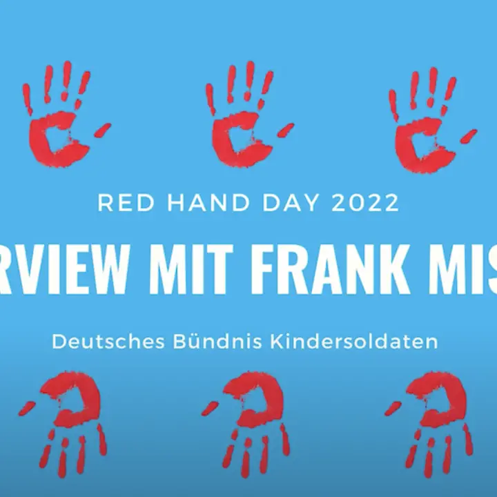 Interview mit dem Sprecher des Deutschen Bündnis Kindersoldaten Frank Mischo © UNICEF Berlin