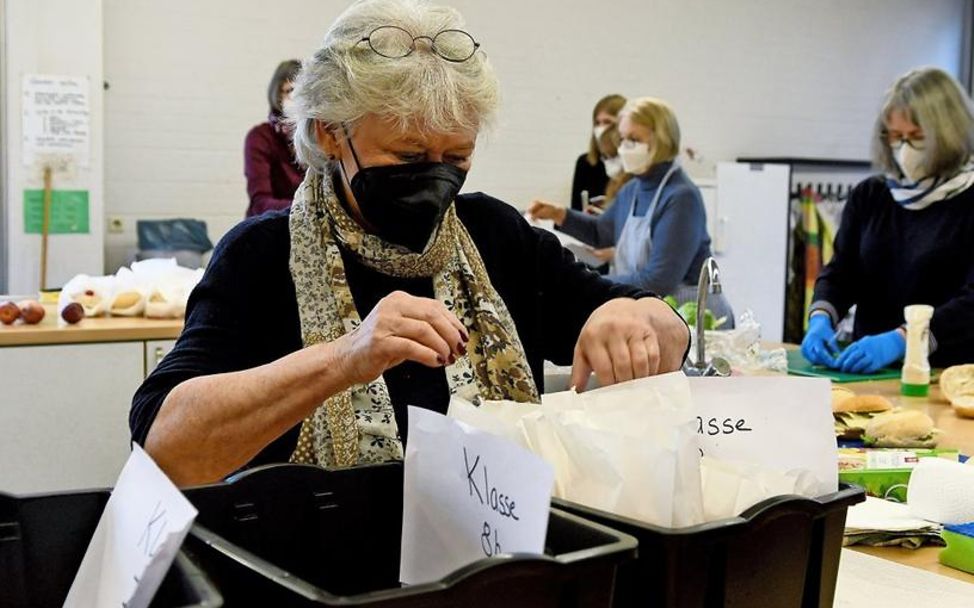 Frühstücksaktion für die Martin-Luther-King-Schule Göttingen im März 2022 