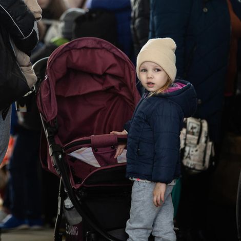 Moldau: Ein Mädchen aus der Ukraine auf der Flucht.