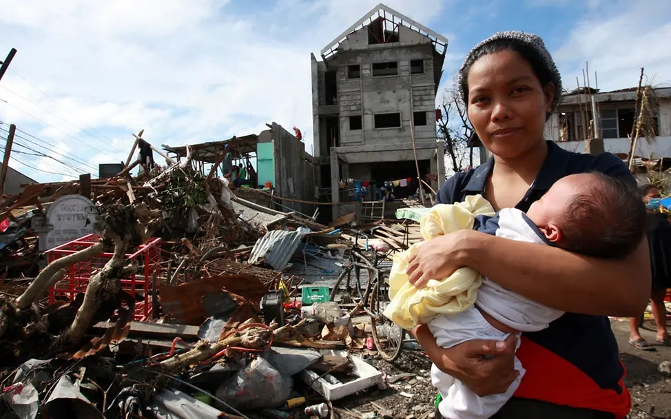 Zerstörung durch Taifun Haiyan. © UNICEF/Maitem Zerstörung durch Taifun Haiyan. © UNICEF/Maitem
