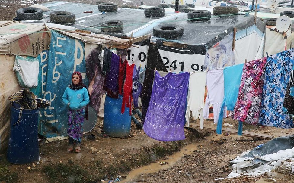 Notunterkünfte für syrische Flüchtlinge im Libanon. © UNICEF/Ramzi Haidar